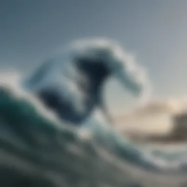 Modern Interpretations of The Great Wave A modern reinterpretation of The Great Wave in a contemporary art style.