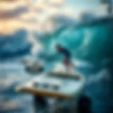 Revolutionizing Surf Training Innovative surfboard machine in use