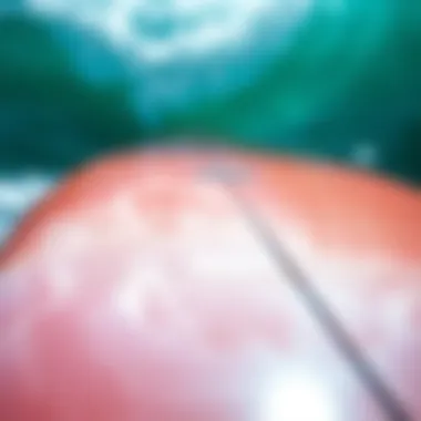 The Impact of Cleanliness on Performance A pristine surfboard displaying the importance of a clean surface