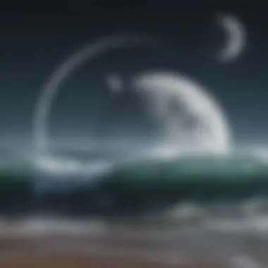 Moon Phases and Tide Cycles Explained A diagram of moon phases and tide cycles