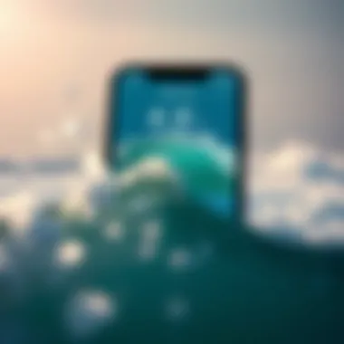 A mobile app interface displaying real-time wave conditions