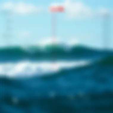 A detailed graph showcasing wind patterns and wave heights