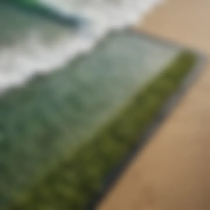 Design elements of an effective surf grass changing mat