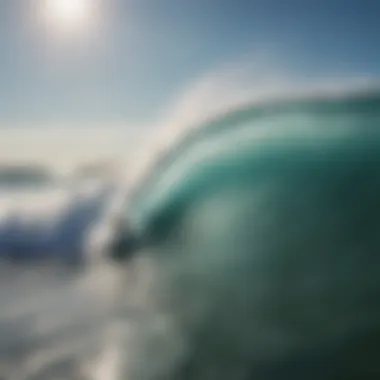 Untouched Waves of Online Freedom A serene beach with untouched waves symbolizing online freedom