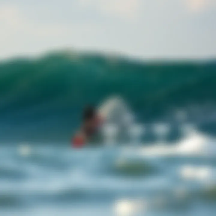 Diagram explaining hydrodynamic lift generation in foil boards