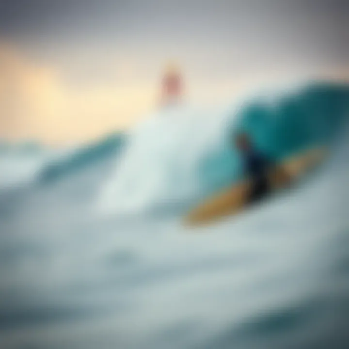 Surfers utilizing buoy data for navigation