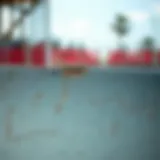 Texture of Skate Ramp Surface Close-up of outdoor skate ramp surface texture