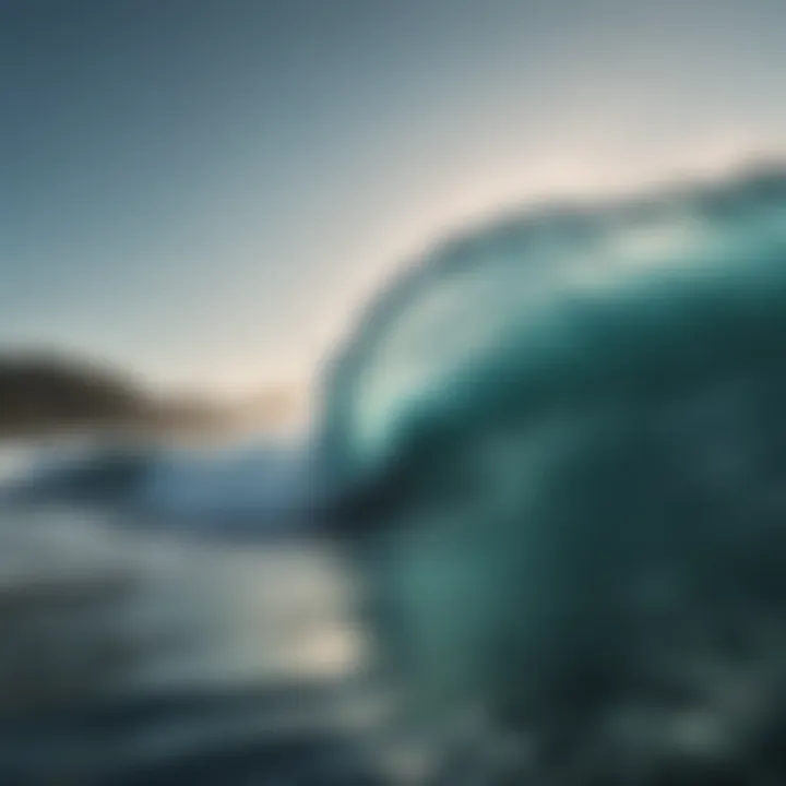 A serene ocean view illustrating pure wave dynamics