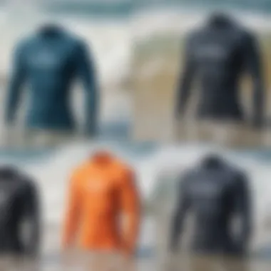 Comparison of surf shirt and rash guard materials