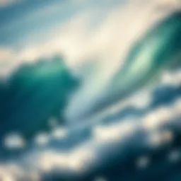 Dynamic wave patterns in surfboarding