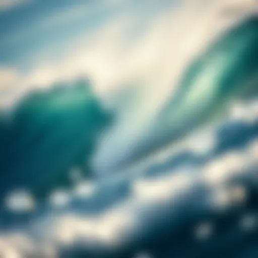 Dynamic wave patterns in surfboarding