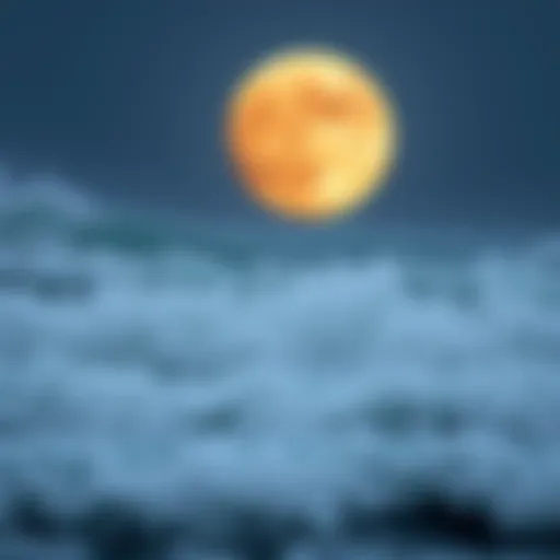 Tidal patterns influenced by the moon's position