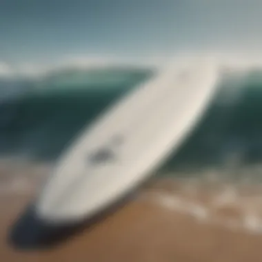 Close-up view of the sleek design of a remote surfboard