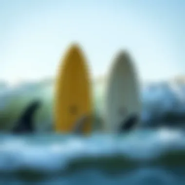 Comparison of single fin surfboard with other fin types