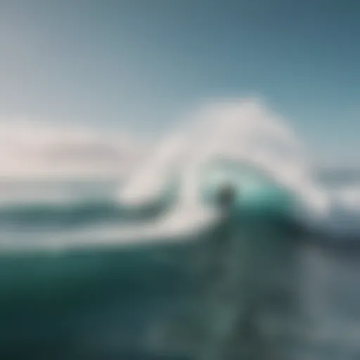 Surfer observing the ocean for wind patterns