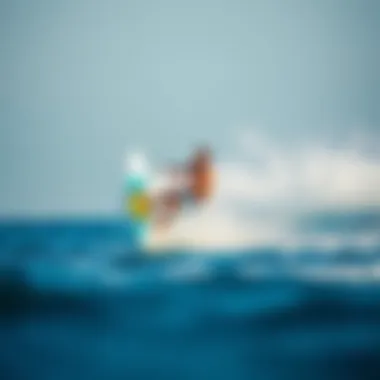 Dynamic Wakesurfing Experience Dynamic wakesurfing action on the water