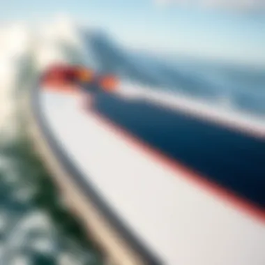 Specialized Wakesurfing Board Close-up of specialized wakesurfing board for larger riders