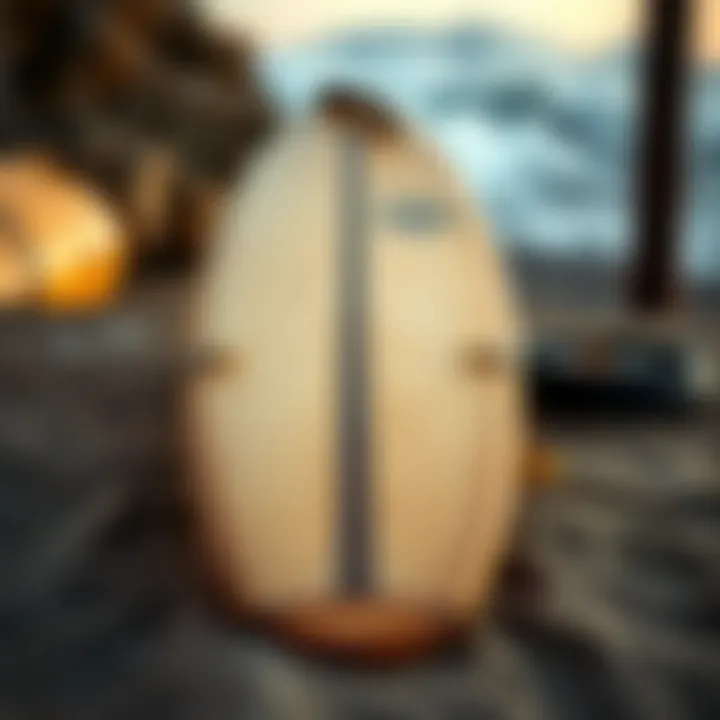 Well-maintained bodyboard ready for surfing