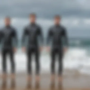 Wetsuit Price Comparison Chart Price comparison chart visualizing different wetsuit brands and their features.