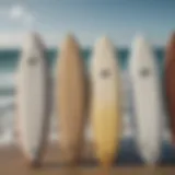 A diverse selection of surfboards displayed online