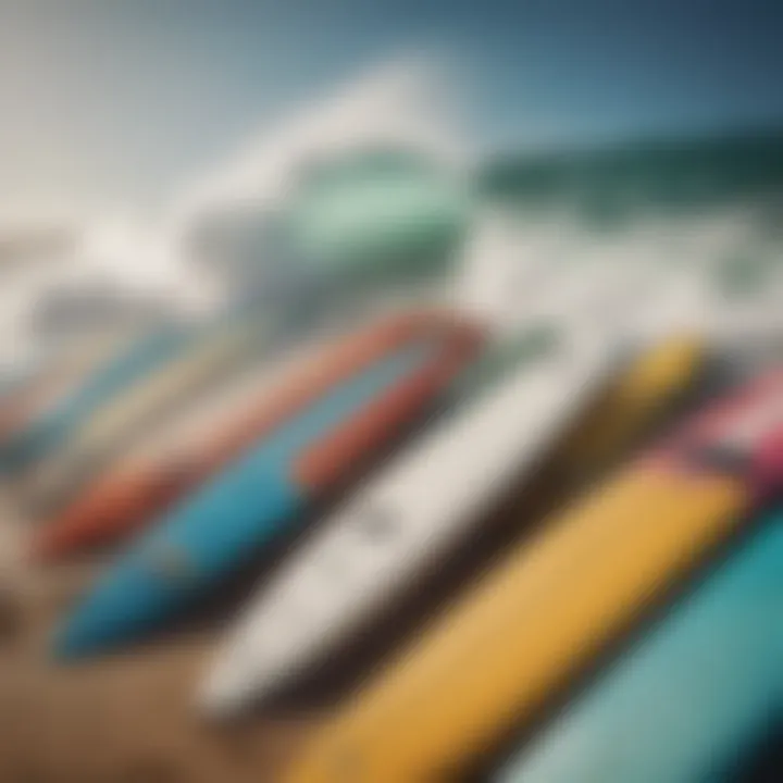 Price comparison of various surfboard models