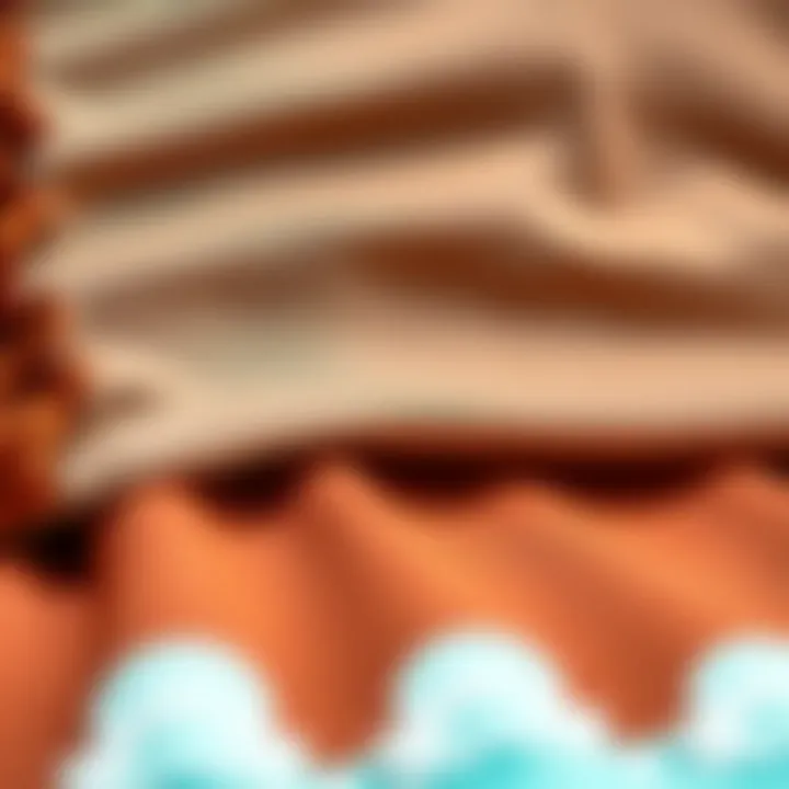 Close-up of eco-friendly material textures