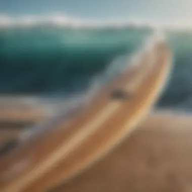 Sustainability in Surfing: Materials Behind XTR Surfboards Close-up of environmentally sustainable materials used in XTR surfboards